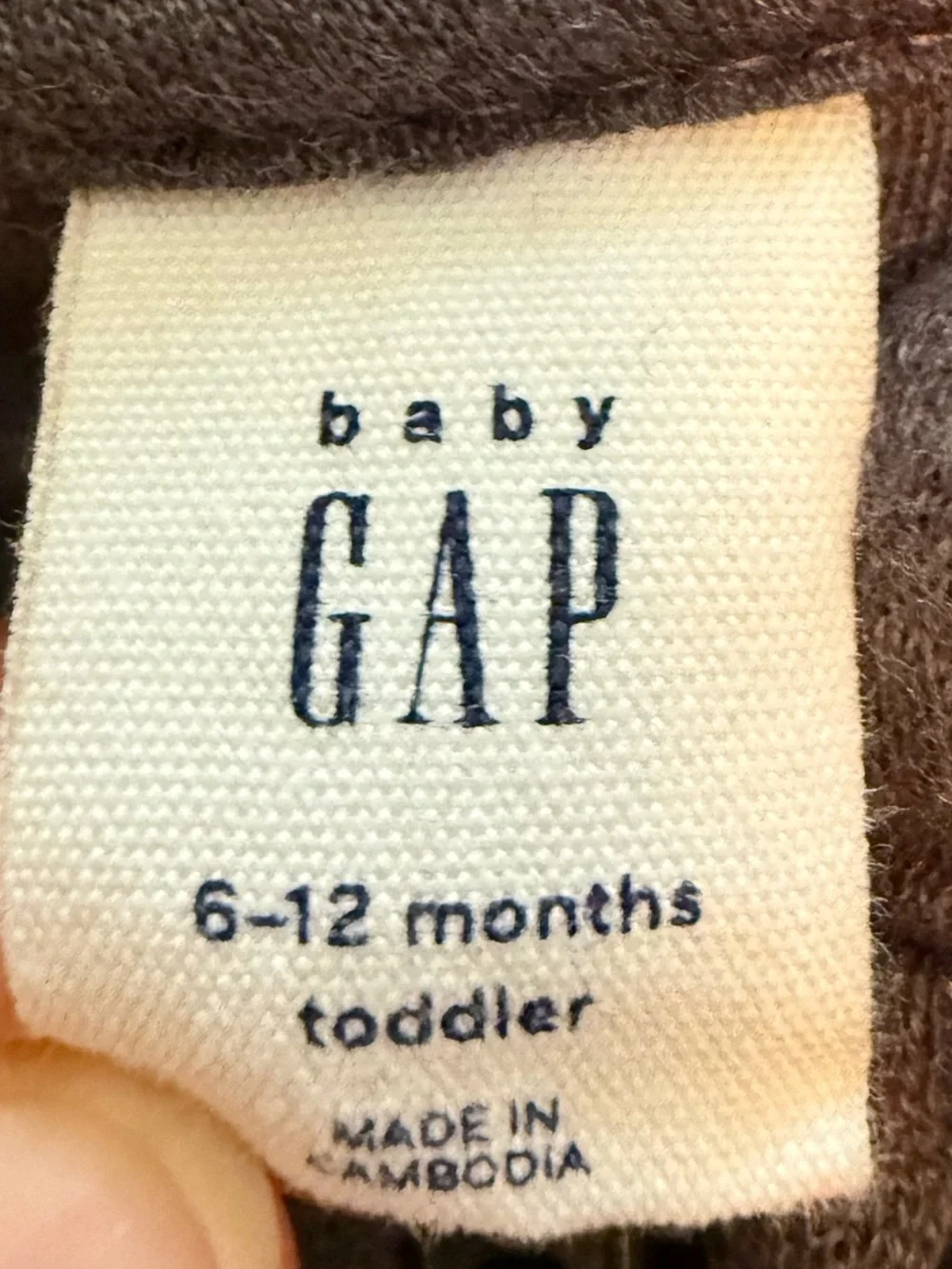 GAP Charcoal Gray Logo Zip Hoodie